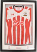 Southampton F.C. signed replica shirt with autographs of twenty five players from the 2016-17