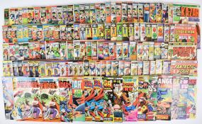 Over one hundred and thirty Bronze Age Marvel comics to include The Amazing Spider-Man, The