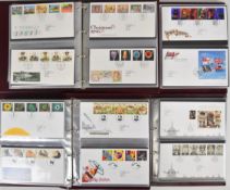 Collection of Royal Mail first day covers in five albums, commemorative first day covers appear
