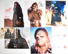 Collection of twenty two Star Wars and film autographed colour photographs to include Dave Prowse