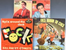 Twelve Rock n Roll records comprising Elvis Presley EPs RCX-106 and RCX 104, single Santa Bring My