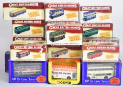 Twenty five diecast model buses and coaches, manufacturers to include Corgi, Atlas Editions, Chad