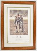 [Rugby] The Gladiators A Legend autographed limited edition lithographic print 204/1000 from the