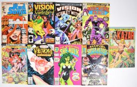 Three hundred Bronze and Copper Age Marvel, DC and Atlas comics to include Spider-Man, Hulk, X-