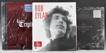 Collection of limited edition Rock LPs and collectibles comprising Bob Dylan box sets Triplicate