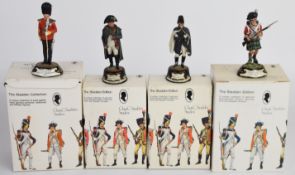 Four Chas C. Stadden 'The Stadden Collection' painted metal soldiers comprising Drum Major Royal