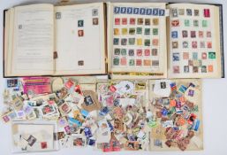 GB and world stamp collection in four albums and loose, including The Strand and The Rapid, from