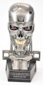 Chronicle Collectibles 1:1 scale Terminator Genisys T-800 Endoskull metal and resin bust with LED