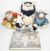 Four 'Where the Wild Things Are' soft toys by Colorforms, Crocodile Creek and Determined Productions