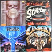 Thirty Hard Rock / Heavy Metal / Rock / Folk LPs comprising ten USA imports, two Canadian imports