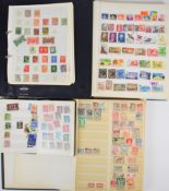 Collection of world stamps in three stockbooks and ring binder, countries include GB, Mauritius,