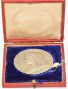 Queen Victoria 1837-1897 Diamond Jubilee commemorative coin / medal, diameter 57mm, in fitted box