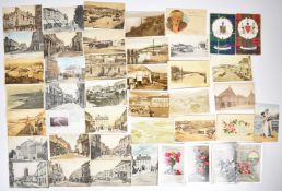 Approximately three hundred Edwardian and later postcards of topographical and social history