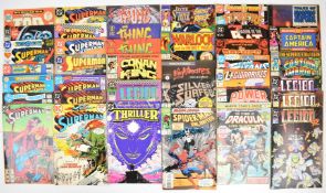 One hundred Bronze and Copper Age Marvel, DC and Indie comics to include Moon Knight, Daredevil,