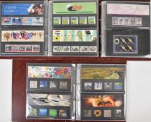 Three albums of presentation packs 1978-2008 including some Channel Islands mint stamps