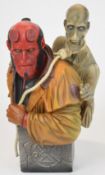 Sideshow Collectibles 'Hellboy with Corpse' painted resin bust by Norman Cabera, limited edition 320