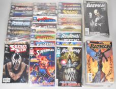 One hundred and fifty Modern Age comics by DC to include Batman, Action Comics, Superman, Green