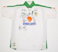 Republic of Ireland signed replica away shirt 2003/5 autographed by nine players including Mick