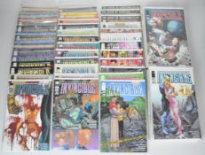 Seventy four Invincible comic books by Image comprising issues #71-143 and Invincible Returns #1,