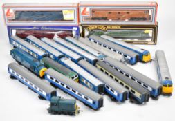 Seven 00 gauge model railway diesel locomotives by Mainline, Lima and Hornby to include Western,