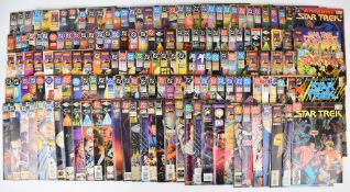 Three hundred Star Trek comics by Marvel, DC and Malibu, mostly dating to the 1980's/90s