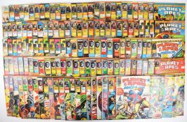 One hundred and thirty four Planet of the Apes comics by Marvel UK and Curtis, to include issue #1
