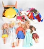 Five vintage fashion dolls to include Sindy, Dollikin and Mary Quant Daisy, together with a