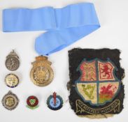 [Local Interest] Stroud & Dist(rict) Football League enamel pin badge, Wotton & District League