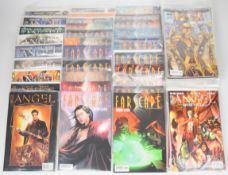 Sixty nine Angel (Buffy the Vampire Slayer) and Farscape comic books by IDW and Boom.