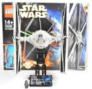 Lego Star Wars 'Ultimate Collectors Series' Tie Fighter, 75095, 2015, assembled with stand, pilot