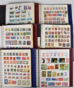 GB and world mint and used stamp collection in six albums from Queen Victoria to Queen Elizabeth II,