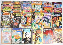 Two hundred and fifty Copper Age Marvel and DC comics to include Daredevil, Superman, Spider-Man,