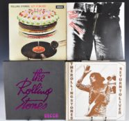 Collection of four Rolling Stones LPs comprising Sticky Fingers (COC 59100) with top opening