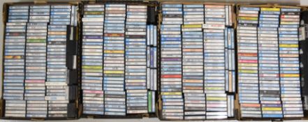 Approximately four hundred Rock / Prog Rock / Soul / Post Punk / New Wave / Pop cassettes, the