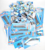 A large collection of Peco 00 gauge model railway accessories comprising fifty points, forty-one