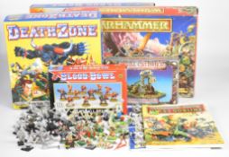 Games Workshop tabletop strategy war games comprising Warhammer, Blood Bowl and Death Zone expansion