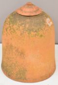 Terracotta rhubarb forcer with lid, height 46cm