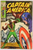 Captain America #117 by Marvel Comics (1969) first appearance of Falcon (Sam Wilson).