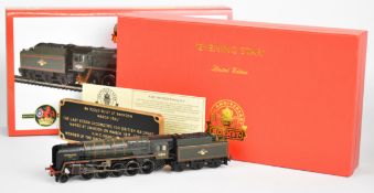 Tri-ang Hornby Centenary Year Limited Edition 00 gauge 'Evening Star' locomotive in BR green, 92220,