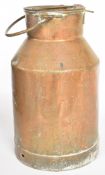 19th/20thC copper covered milk churn, H54cm