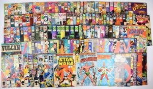 One hundred and fifty Bronze and Copper Age Marvel and DC comics to include Wolverine, The Punisher,