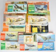Seventeen vintage Frog 1:72 scale plastic model aeroplane kits to include Martin Marauder II, B.A.C.