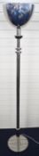 Ralph Lauren chrome uplighter floor lamp, H181cm