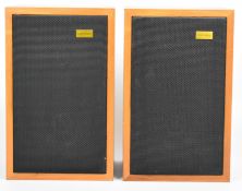Pair of Spendor BBC LS3/5A speakers, serial number 002836, 30 x 19 x 16cm.