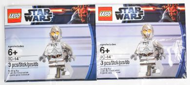 Two Lego Star Wars TC-14 minifigures, 6005192, in sealed polybags.