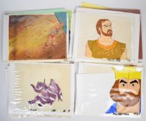 Thirty two He-Man and the Masters of the Universe (MOTU) and related original animation cels, scenes