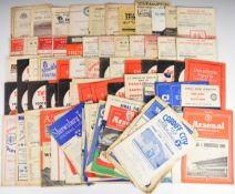 Ninety football programmes dating from the 1940's onwards including Gloucester City, Swindon Town,