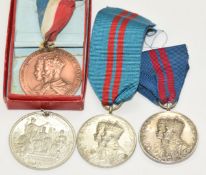 Four George V Coronation Medals