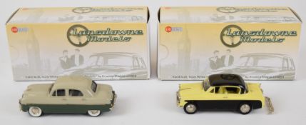 Two Lansdowne Models diecast model cars comprising Ford Zephyr Zodiac 1954 and Sunbeam Rapier Series