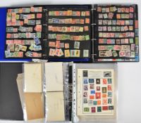 GB and world mint and used stamp collection in three albums from Queen Victoria to Queen Elizabeth